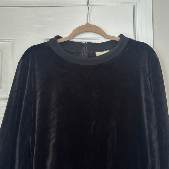 Tuckernuck Women's Plus Black Velour Jojo Top Tunic Swingy Soft Size XXL 3/4 - Picture 5 of 9